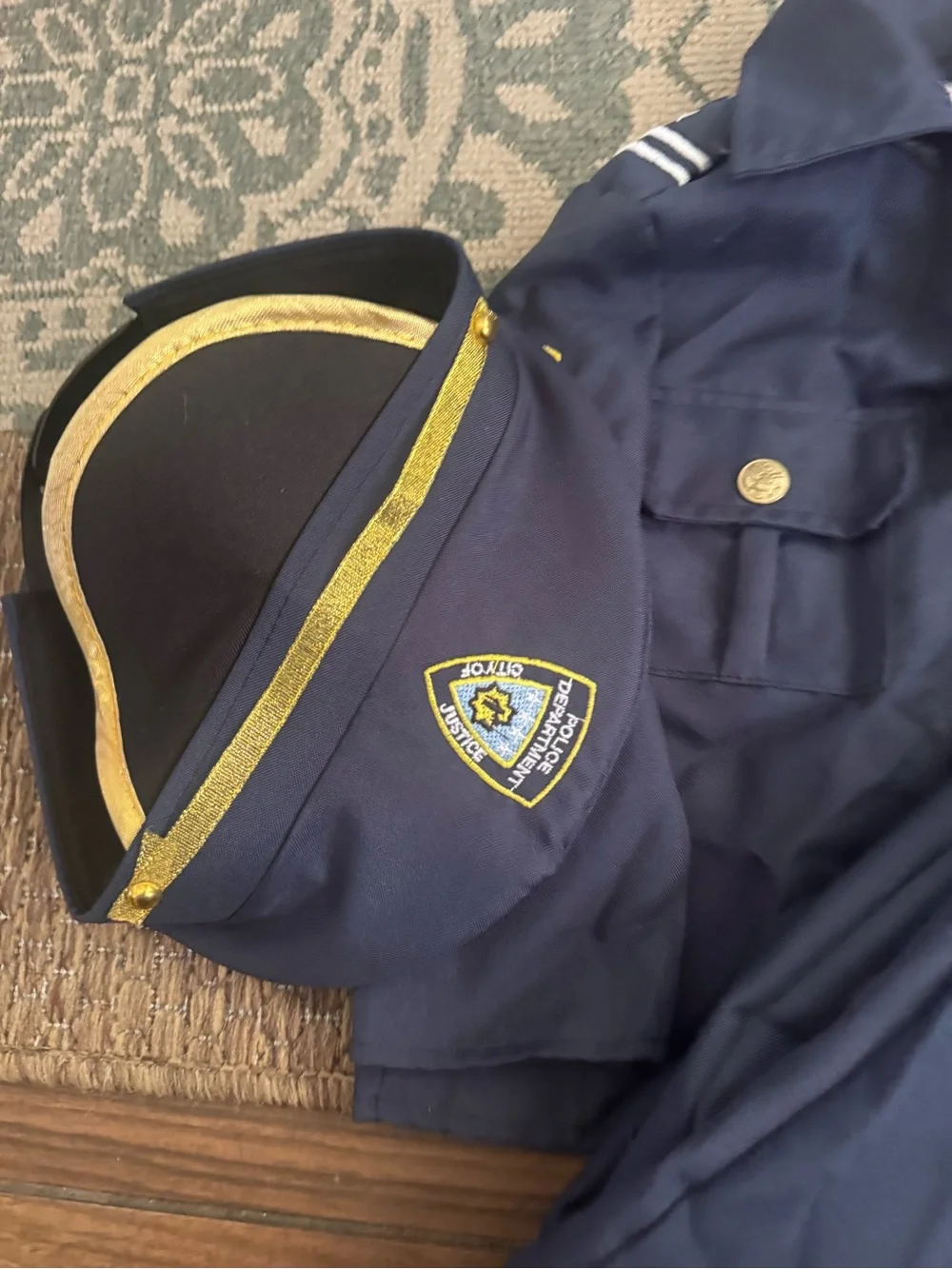Police officer toddler Halloween costume size 2T